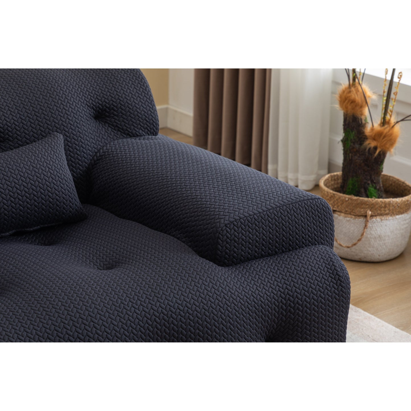 Canapé 2 places à ressorts en mousse 90, conception sans assemblage