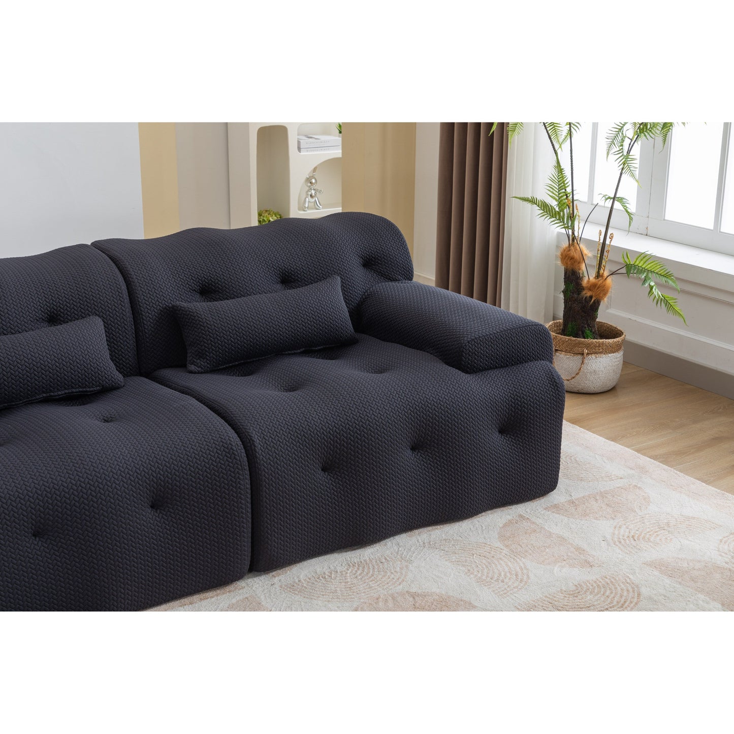 Canapé 2 places à ressorts en mousse 90, conception sans assemblage