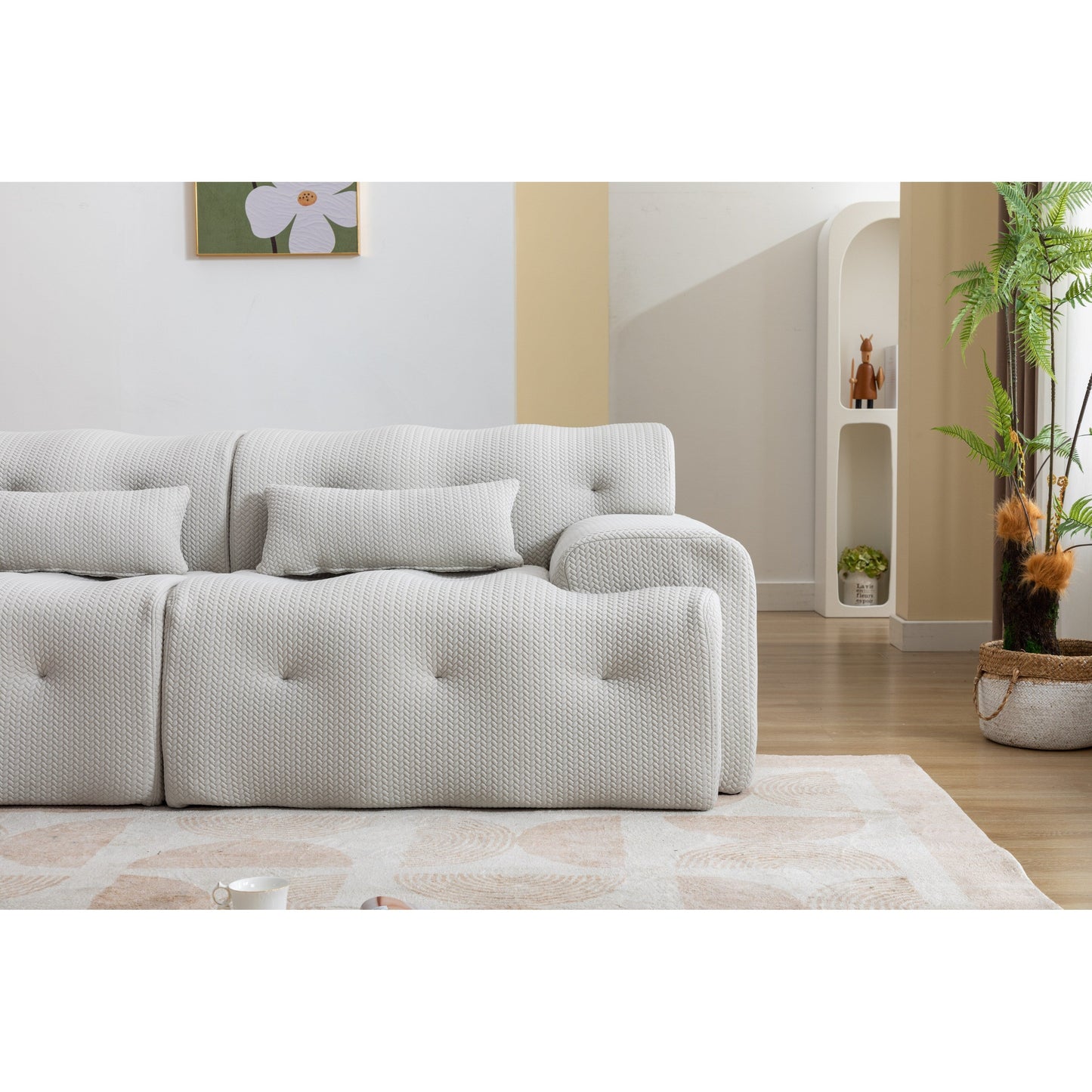 Canapé 2 places à ressorts en mousse 90, conception sans assemblage