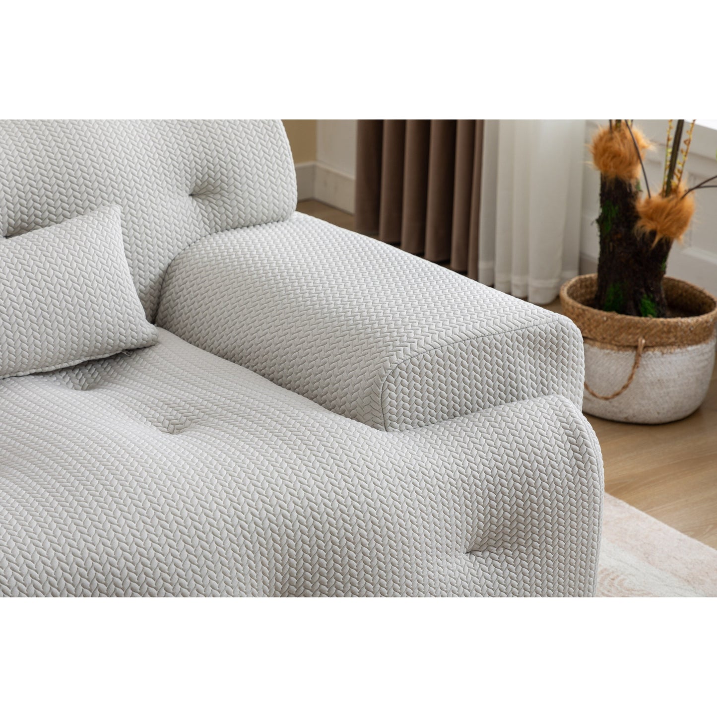 Canapé 2 places à ressorts en mousse 90, conception sans assemblage