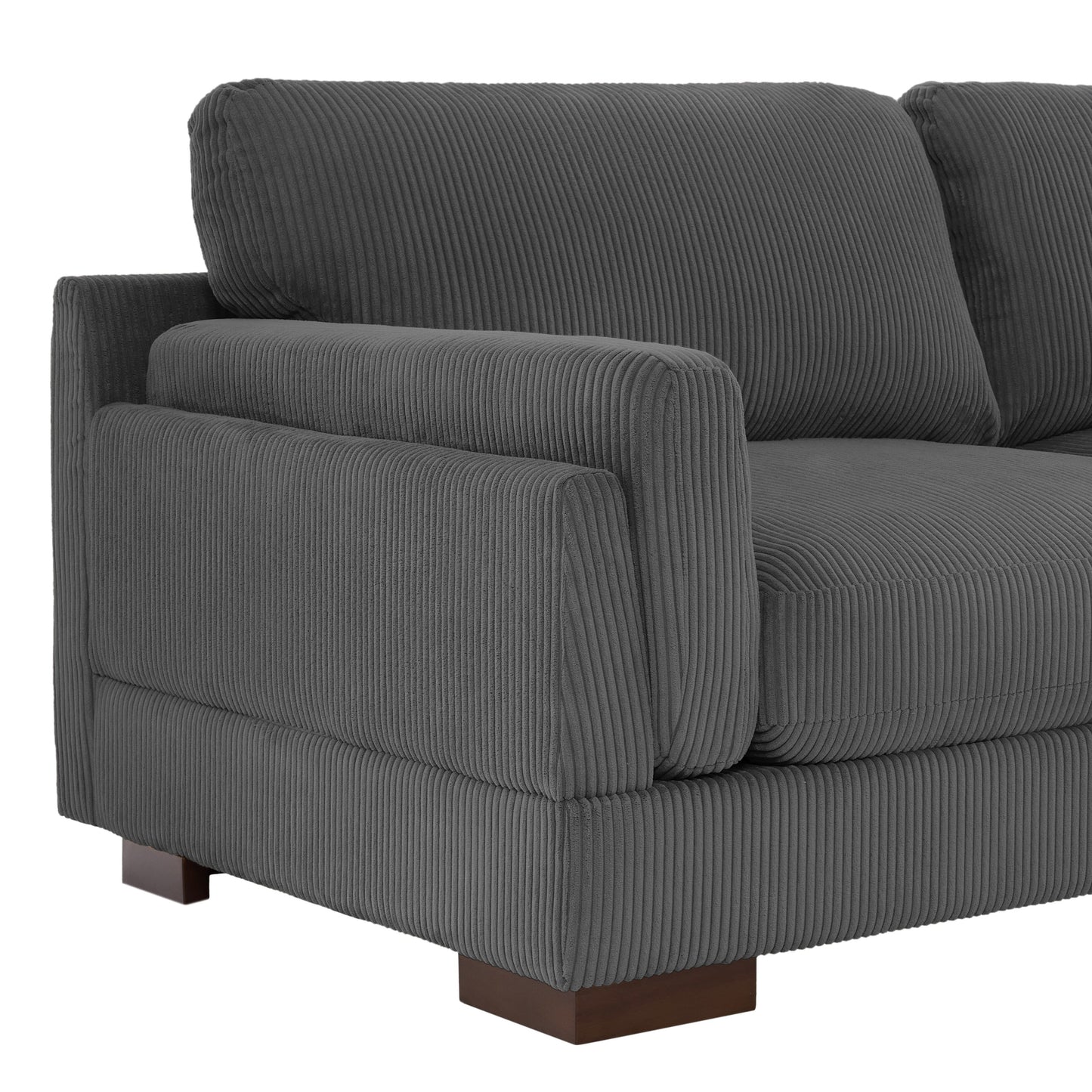 Canapé causeuse 90 Canapé en velours côtelé moderne et confortable