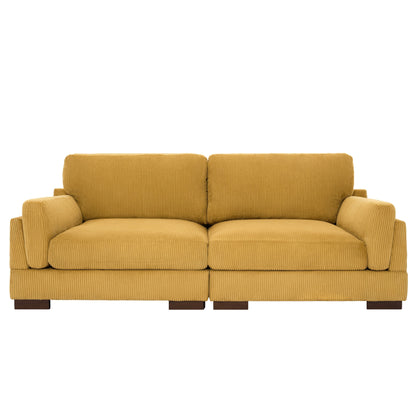 Canapé causeuse 90 Canapé en velours côtelé moderne et confortable