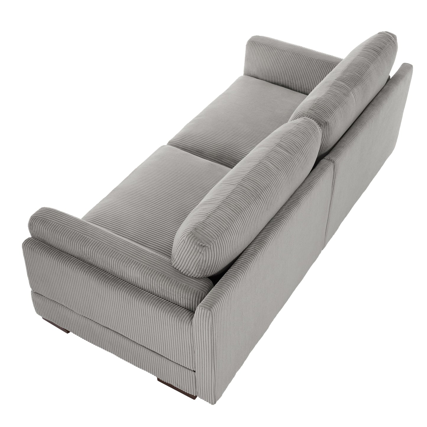 Canapé causeuse 90 Canapé en velours côtelé moderne et confortable