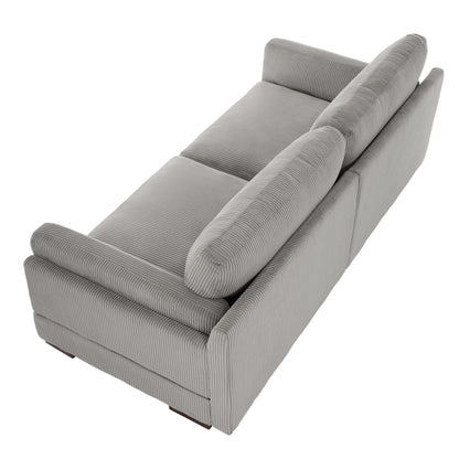 Canapé causeuse 90 Canapé en velours côtelé moderne et confortable
