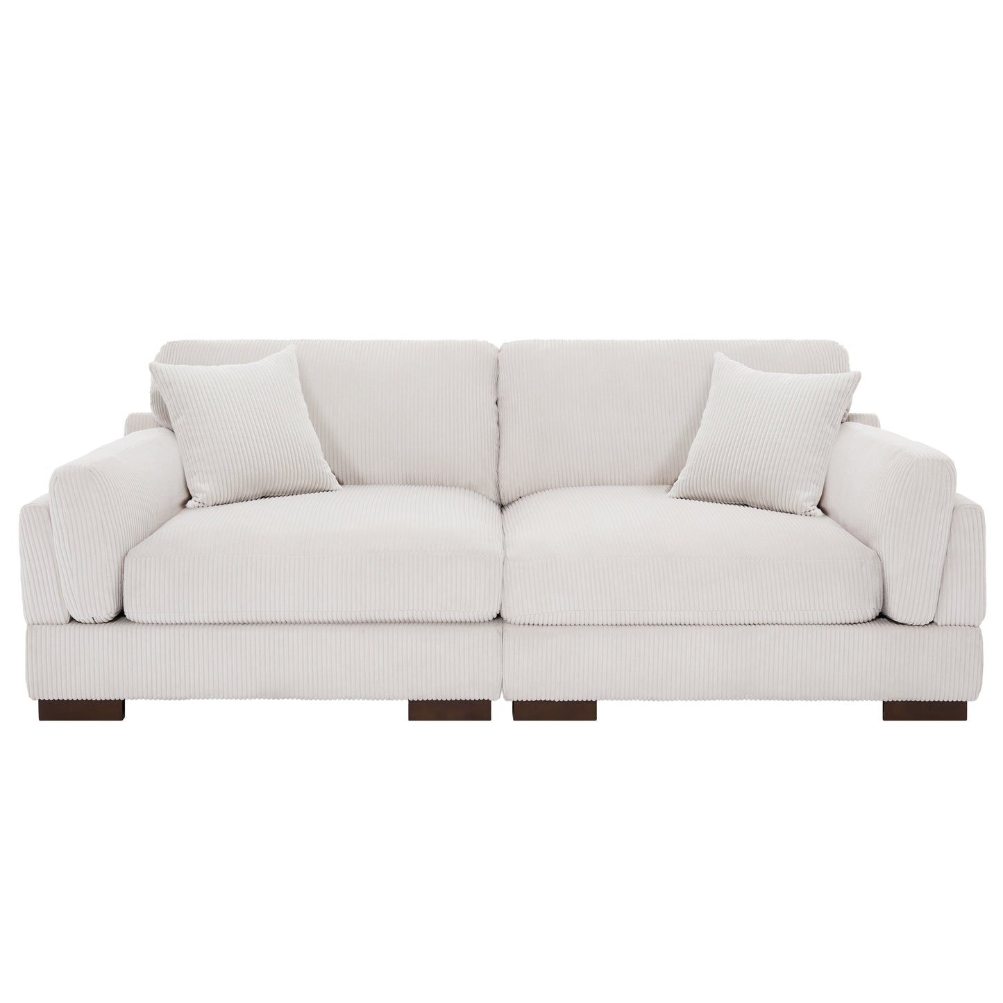 Canapé causeuse 90 Canapé en velours côtelé moderne et confortable