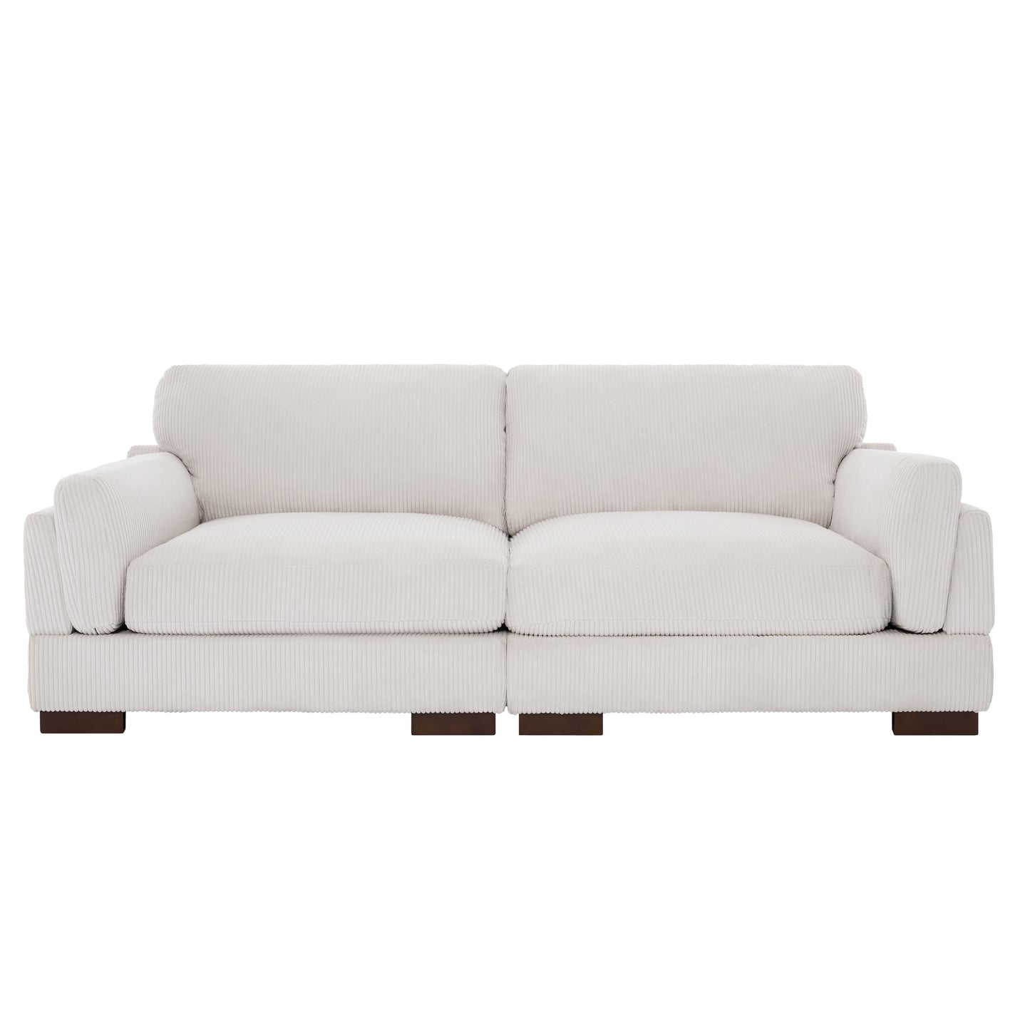 Canapé causeuse 90 Canapé en velours côtelé moderne et confortable