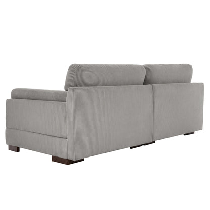 Canapé causeuse 90 Canapé en velours côtelé moderne et confortable