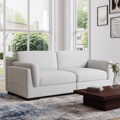 Canapé causeuse 90 Canapé en velours côtelé moderne et confortable