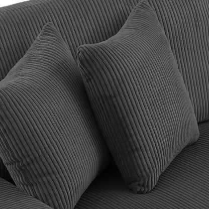 Canapé causeuse 90 Canapé en velours côtelé moderne et confortable