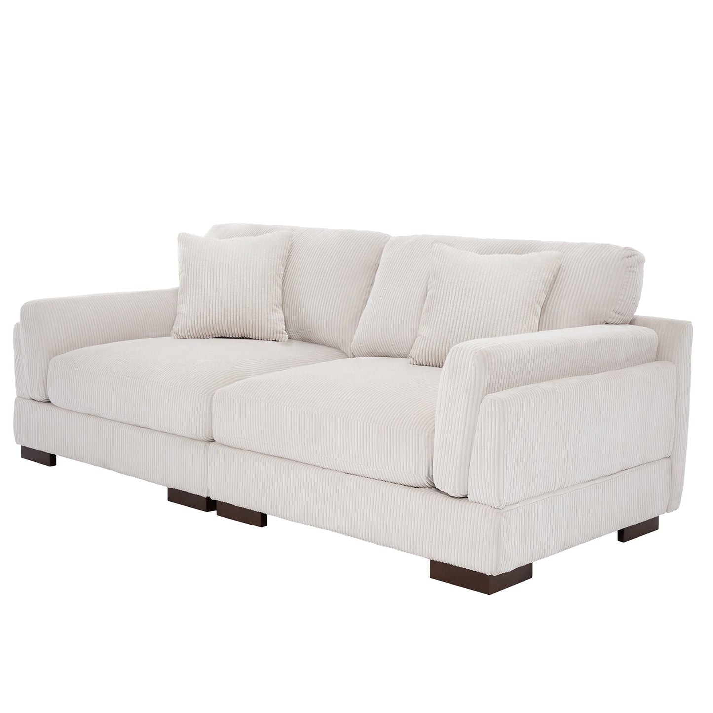 Canapé causeuse 90 Canapé en velours côtelé moderne et confortable