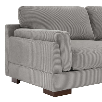 Canapé causeuse 90 Canapé en velours côtelé moderne et confortable