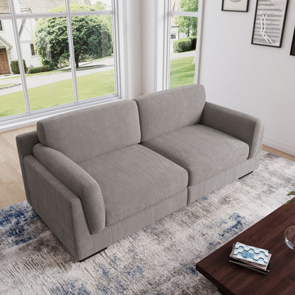 Canapé causeuse 90 Canapé en velours côtelé moderne et confortable