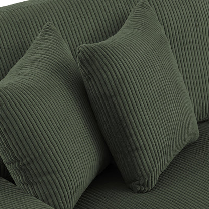 Canapé causeuse 90 Canapé en velours côtelé moderne et confortable