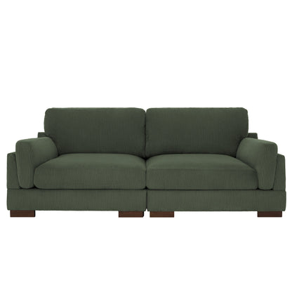 Canapé causeuse 90 Canapé en velours côtelé moderne et confortable