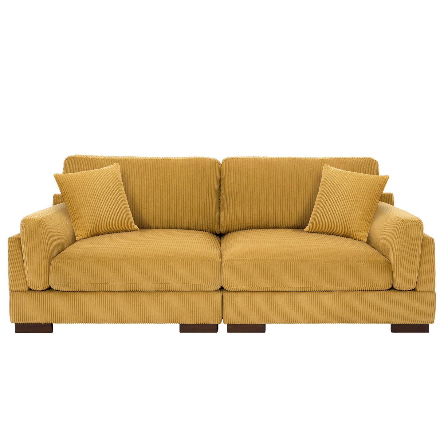 Canapé causeuse 90 Canapé en velours côtelé moderne et confortable