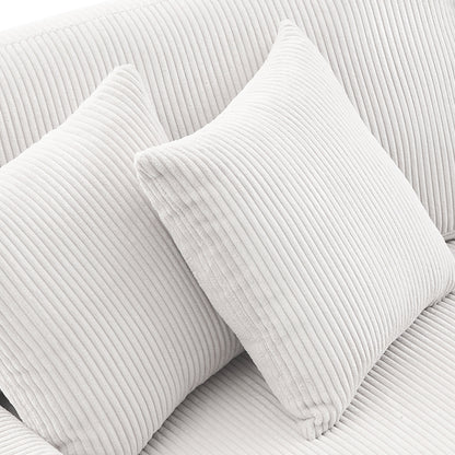 Canapé causeuse 90 Canapé en velours côtelé moderne et confortable