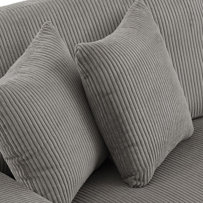 Canapé causeuse 90 Canapé en velours côtelé moderne et confortable