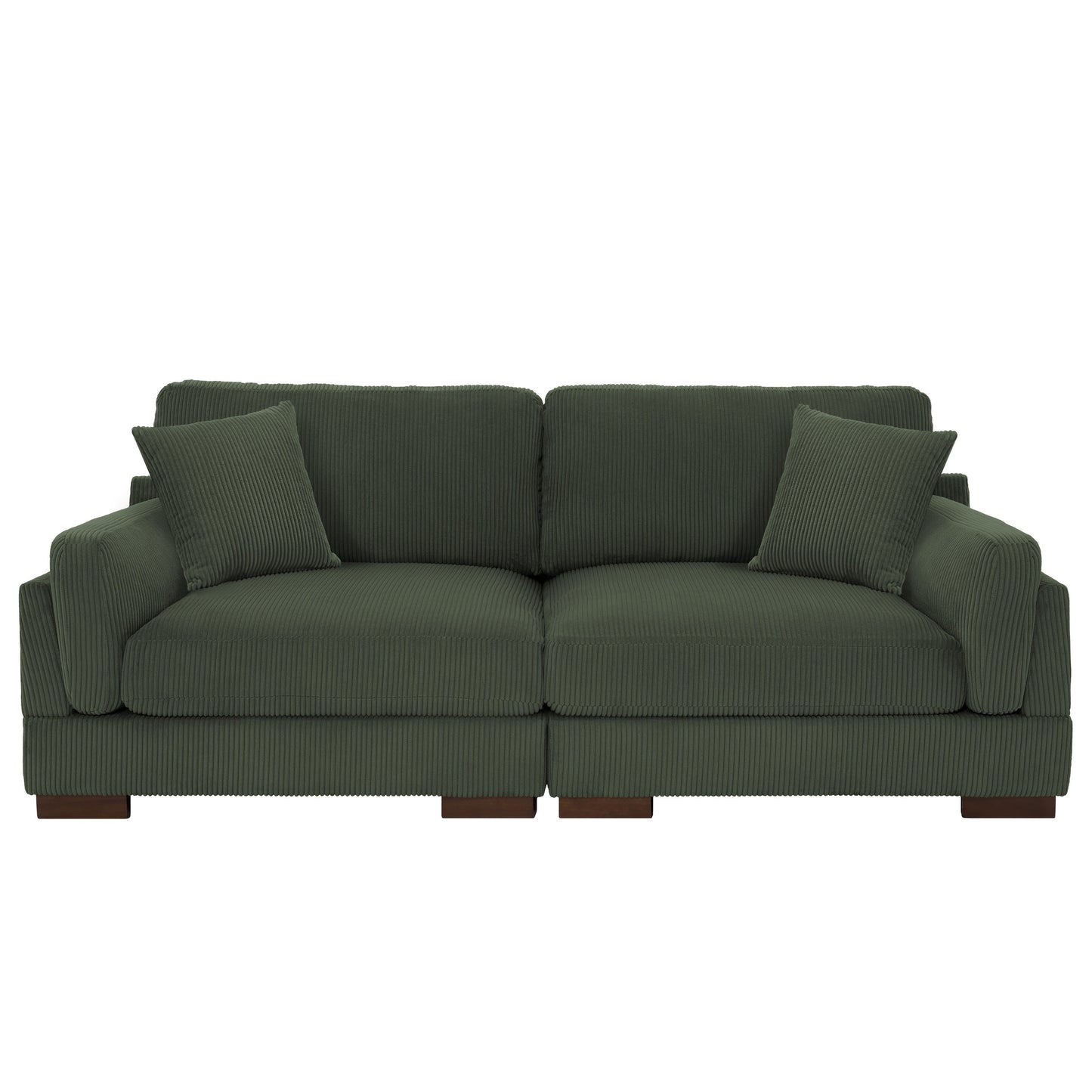 Canapé causeuse 90 Canapé en velours côtelé moderne et confortable