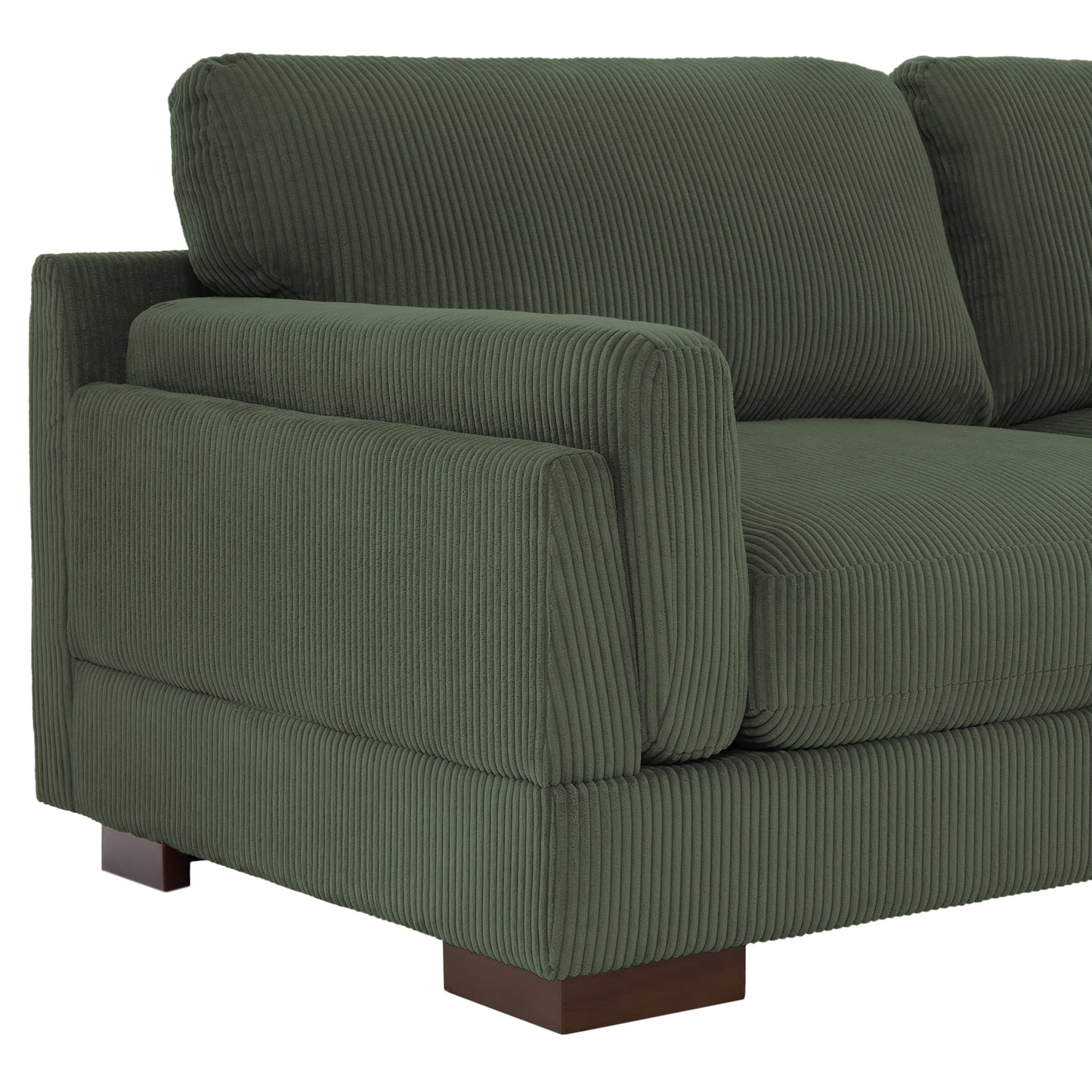 Canapé causeuse 90 Canapé en velours côtelé moderne et confortable