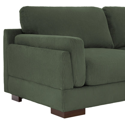 Canapé causeuse 90 Canapé en velours côtelé moderne et confortable