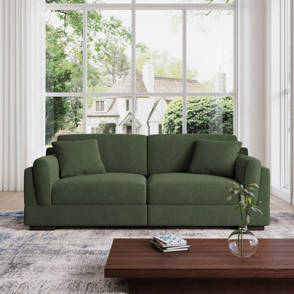 Canapé causeuse 90 Canapé en velours côtelé moderne et confortable