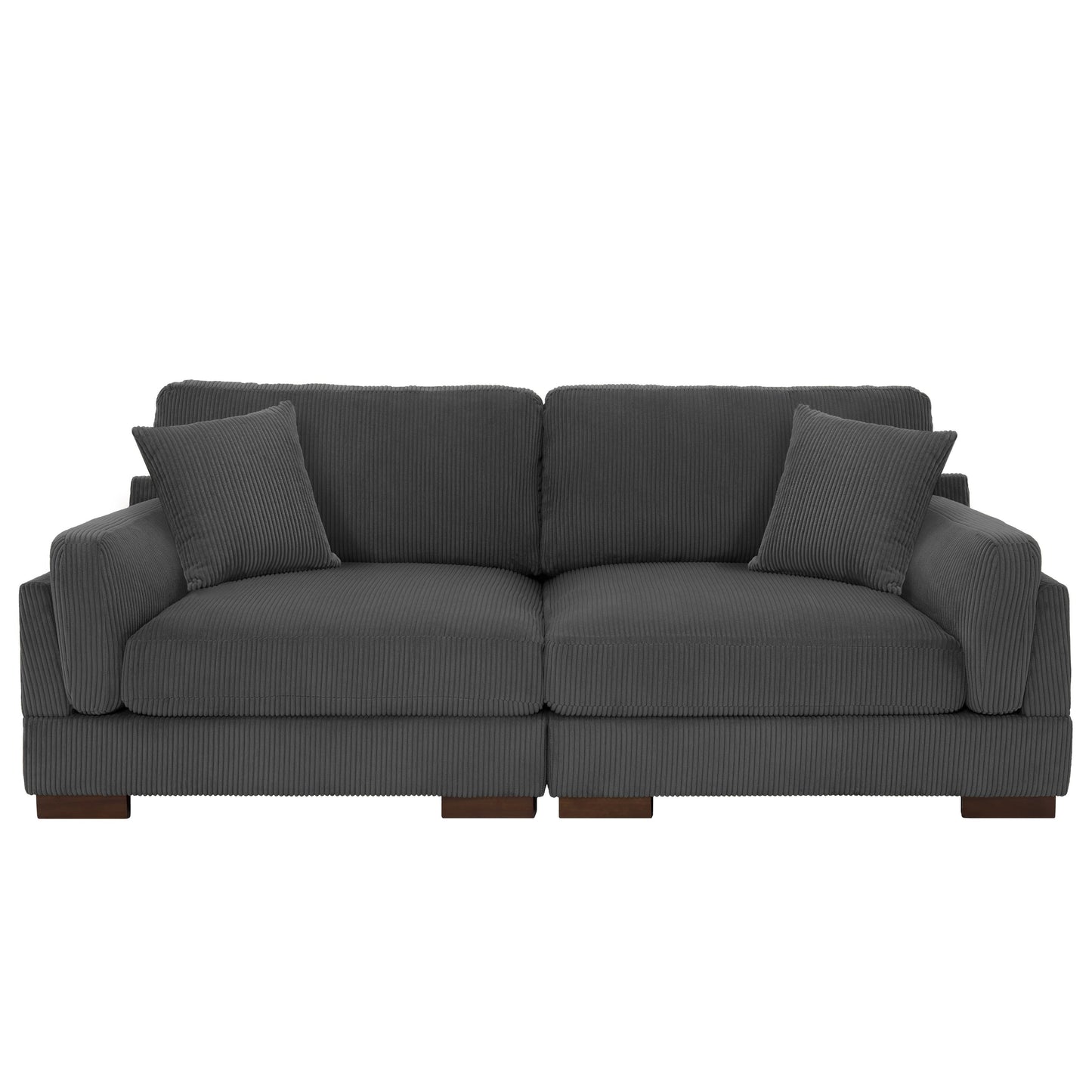 Canapé causeuse 90 Canapé en velours côtelé moderne et confortable