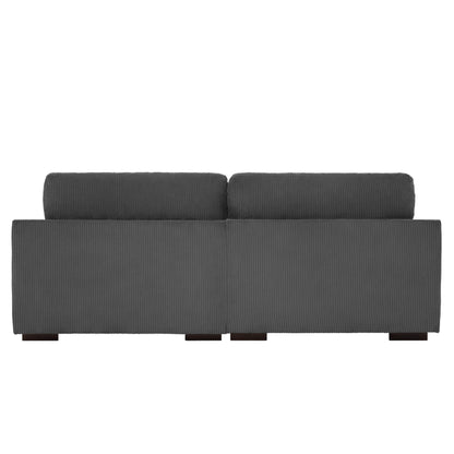 Canapé causeuse 90 Canapé en velours côtelé moderne et confortable