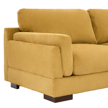 Canapé causeuse 90 Canapé en velours côtelé moderne et confortable
