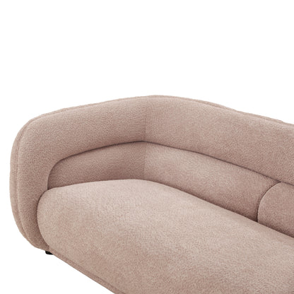 Canapé incurvé rembourré moderne et contemporain de 91 pouces avec 2 coussins pour le salon