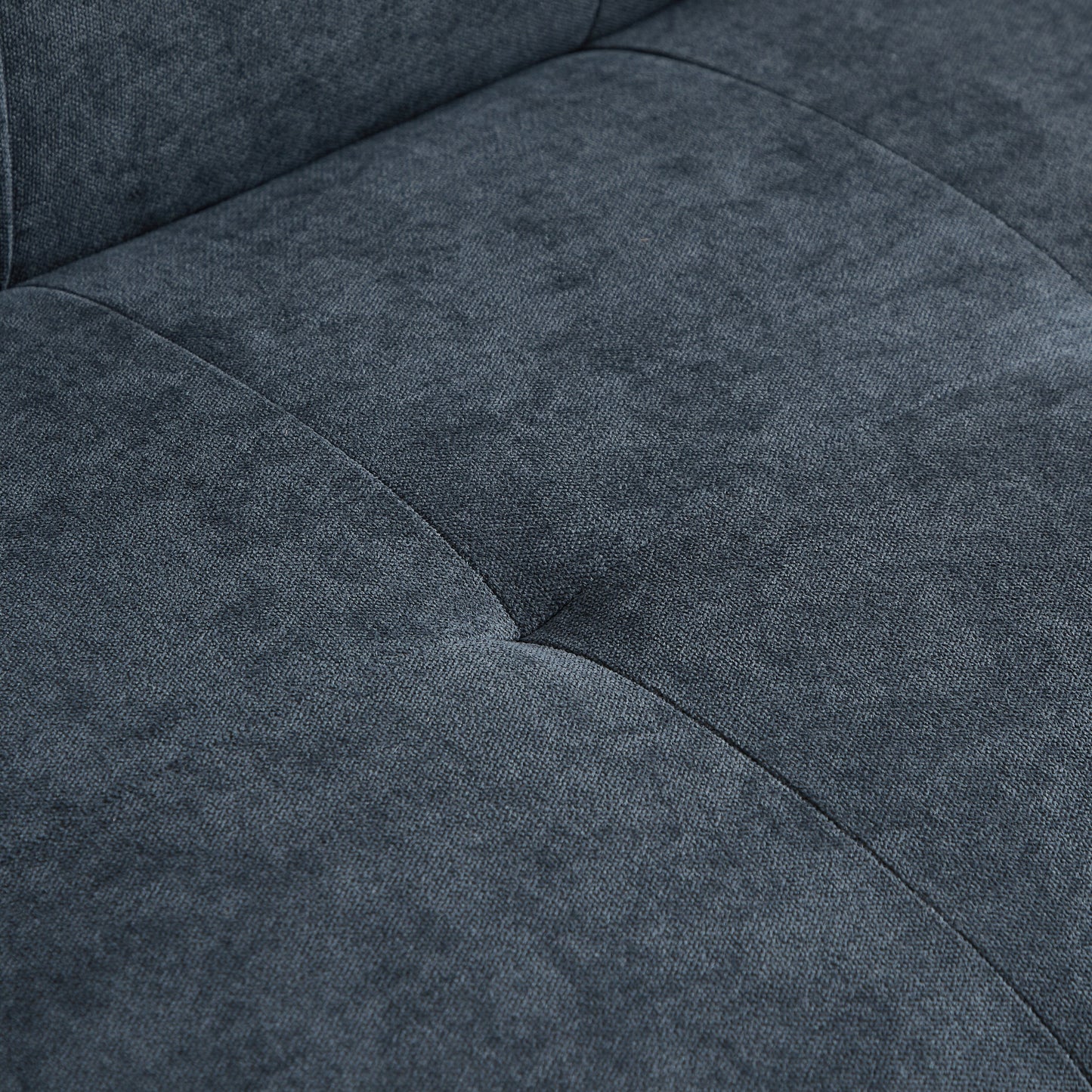 Canapé sectionnel convertible en lin de 94,5 po avec méridienne droite, rangement et coussins en mousse