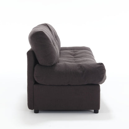 Canapé 2 places en tissu capitonné de 96,46 pouces, cadre robuste et confortable pour le salon