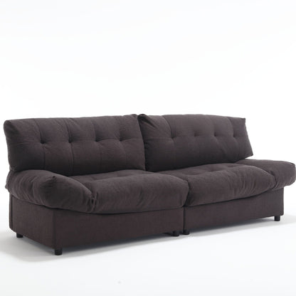 Canapé 2 places en tissu capitonné de 96,46 pouces, cadre robuste et confortable pour le salon