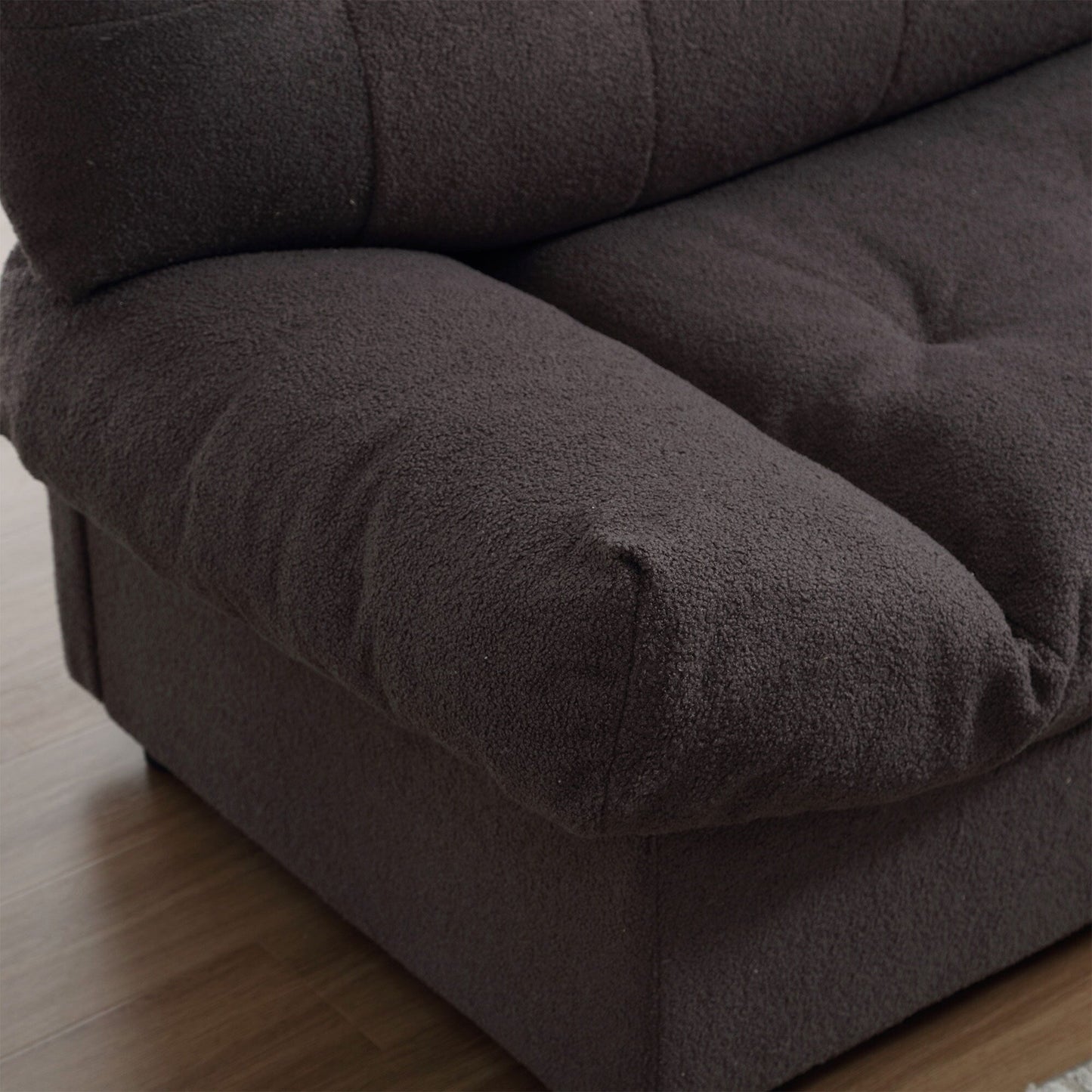 Canapé 2 places en tissu capitonné de 96,46 pouces, cadre robuste et confortable pour le salon