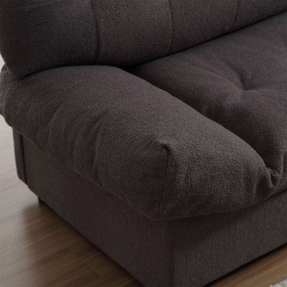 Canapé 2 places en tissu capitonné de 96,46 pouces, cadre robuste et confortable pour le salon