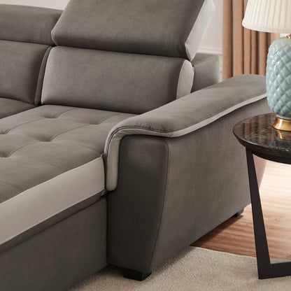 Canapé-lit 96" large, réversible, avec lit gigogne