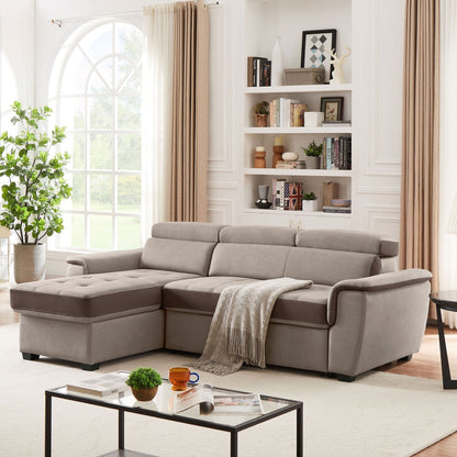 Canapé-lit 96" large, réversible, avec lit gigogne