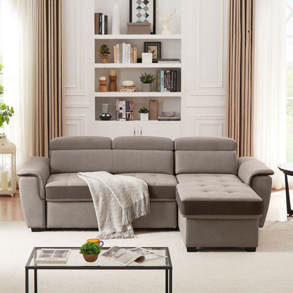 Canapé-lit 96" large, réversible, avec lit gigogne