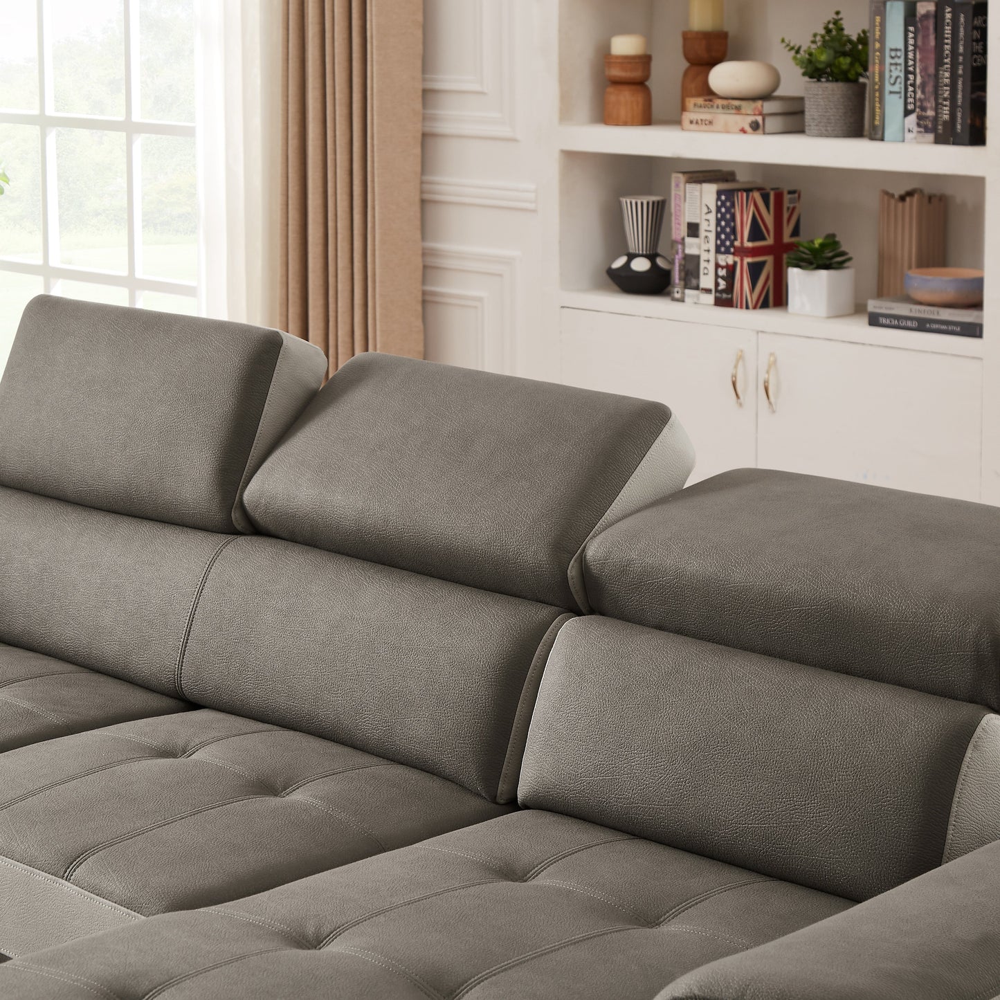 Canapé-lit 96" large, réversible, avec lit gigogne