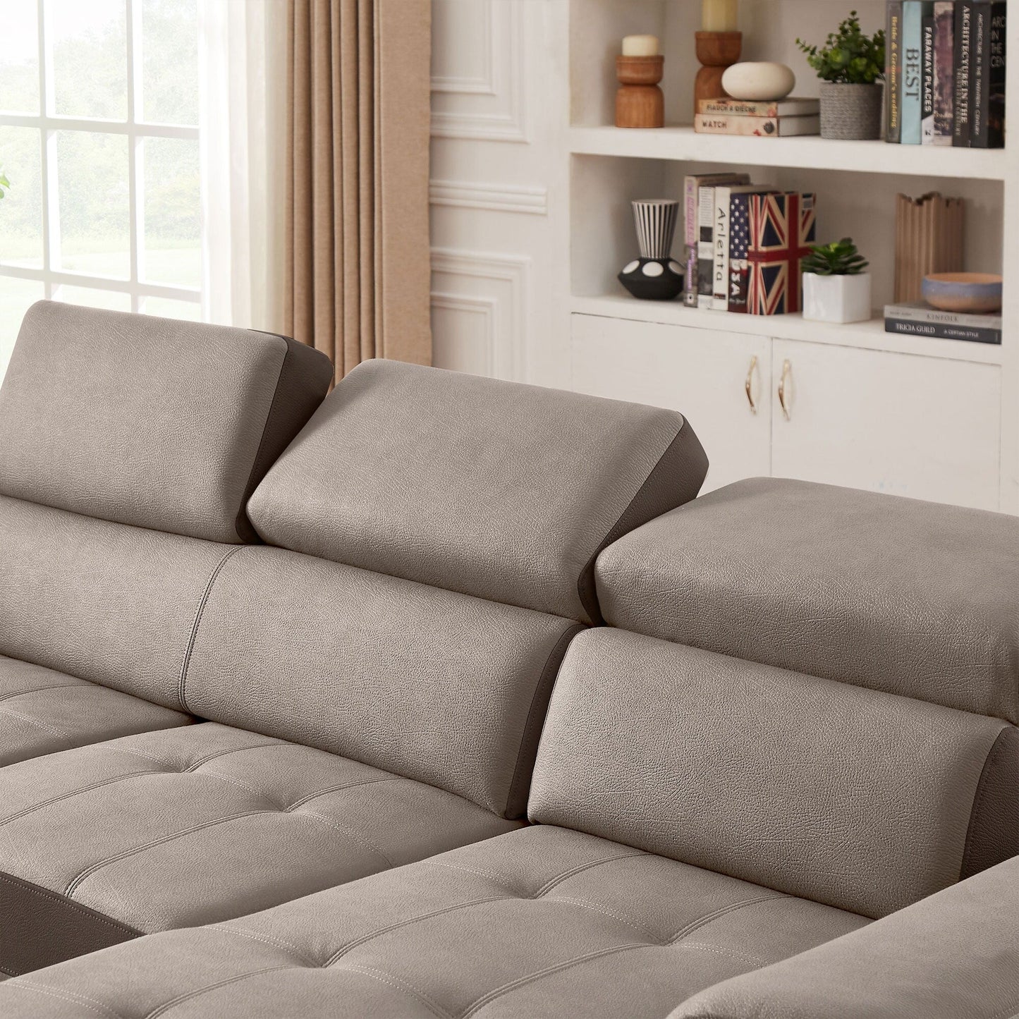 Canapé-lit 96" large, réversible, avec lit gigogne