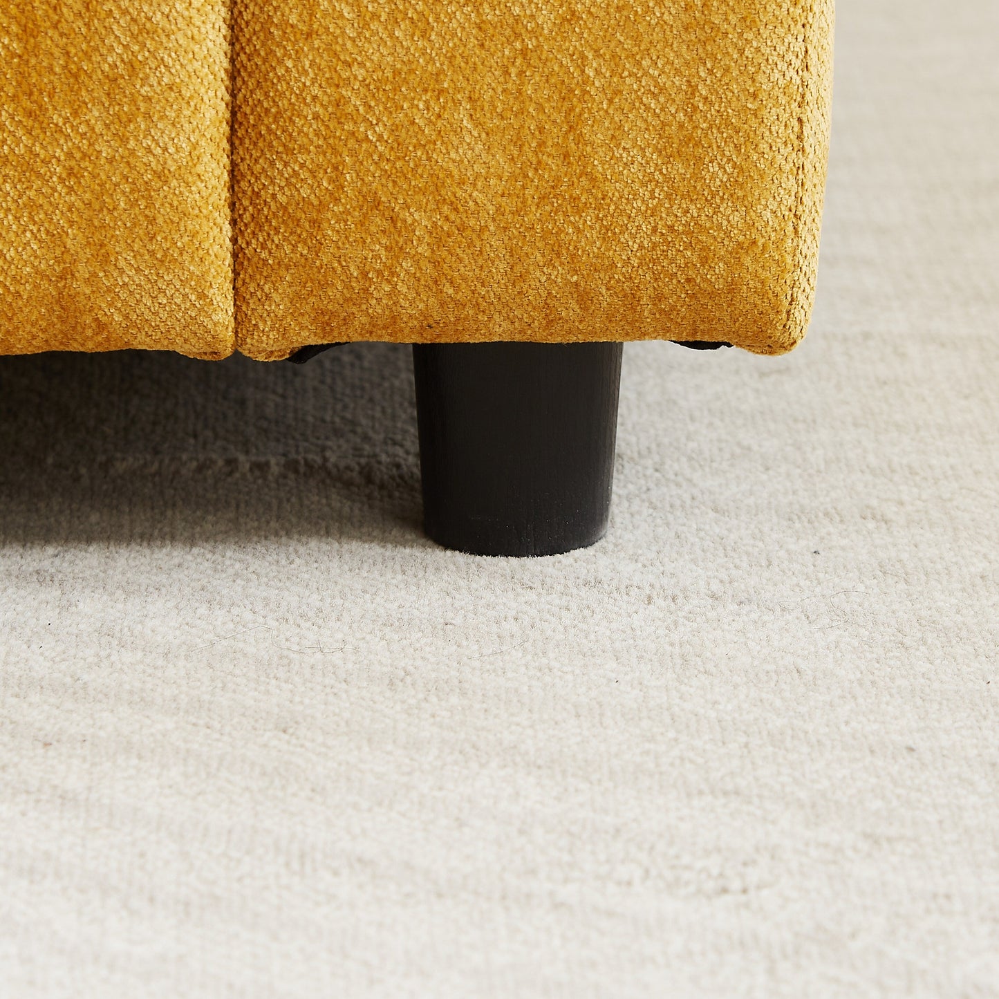 Canapé 3 places classique moderne en tissu 99.2, structure en bois massif et coussin moelleux en forme de nuage