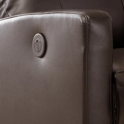 Fauteuil de lecture inclinable électrique AC Pacific Modern en similicuir