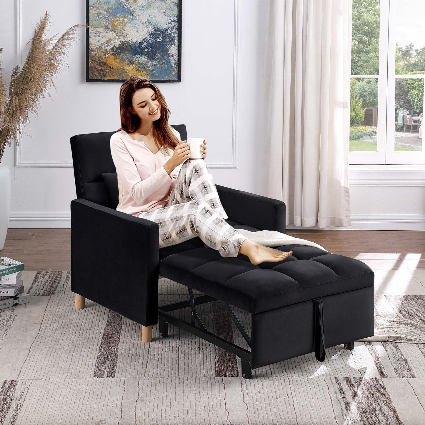 Fauteuil-lit convertible Aukfa avec oreiller