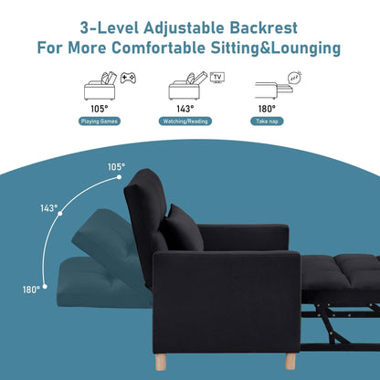 Fauteuil-lit convertible Aukfa avec oreiller