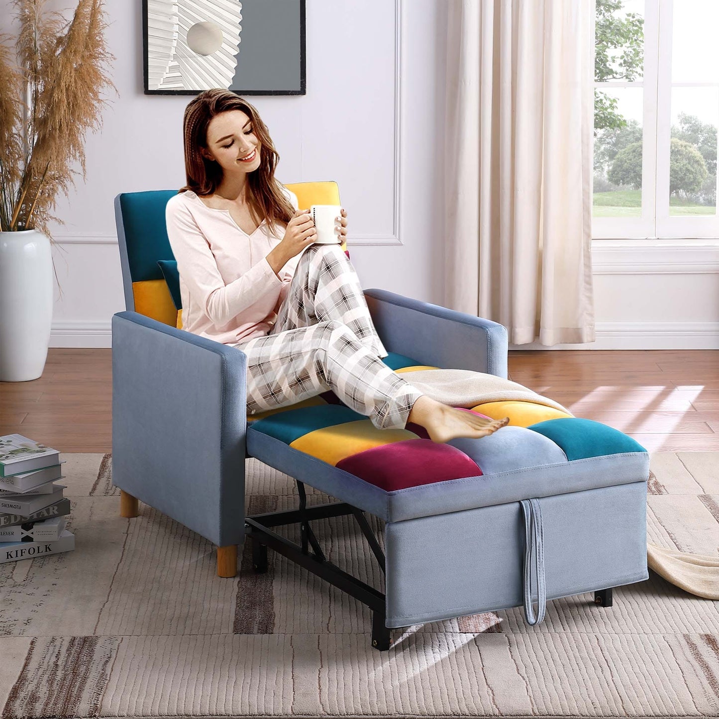 Fauteuil-lit convertible Aukfa avec oreiller