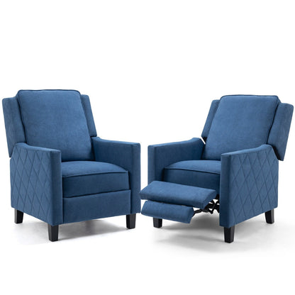 AVAWING Lot de 2 fauteuils inclinables à dossier relevable Fauteuil à oreilles en lin