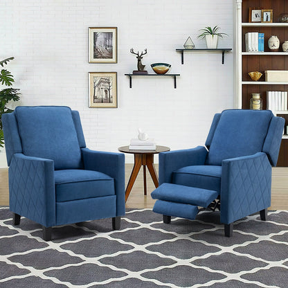 AVAWING Lot de 2 fauteuils inclinables à dossier relevable Fauteuil à oreilles en lin