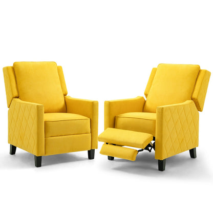 AVAWING Lot de 2 fauteuils inclinables à dossier relevable Fauteuil à oreilles en lin