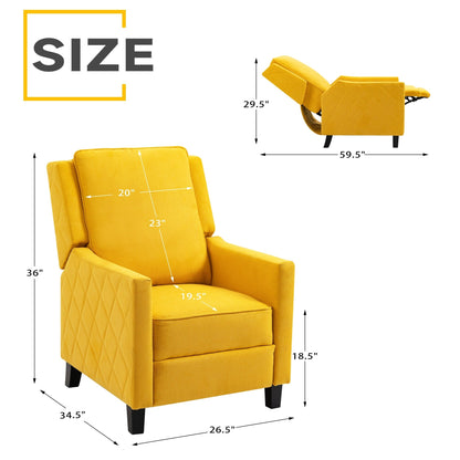 AVAWING Lot de 2 fauteuils inclinables à dossier relevable Fauteuil à oreilles en lin