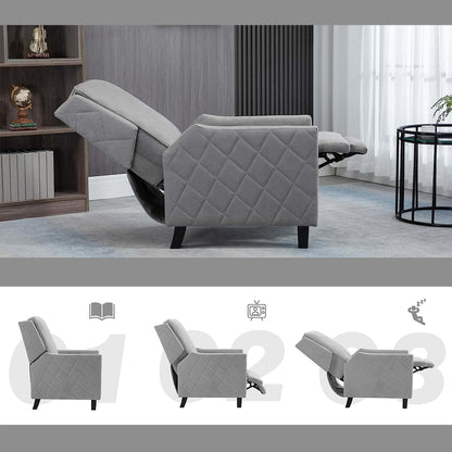 AVAWING Lot de 2 fauteuils inclinables à dossier relevable Fauteuil à oreilles en lin