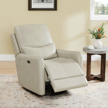 Fauteuil inclinable pivotant électrique Adalyn avec coussin lombaire